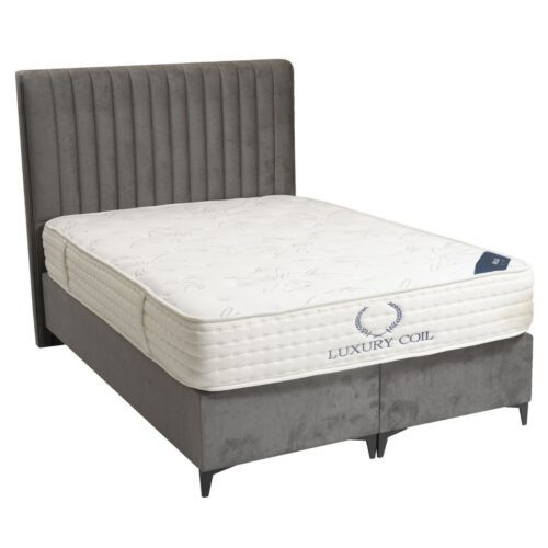 Ryder Channel Grey Ottoman Bed with 2 Storage Compartments