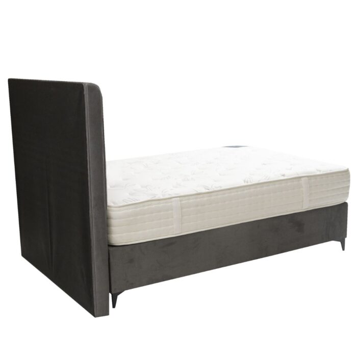 Ryder Grey Channel Ottoman Bed with 2 Storage Compartments - 2
