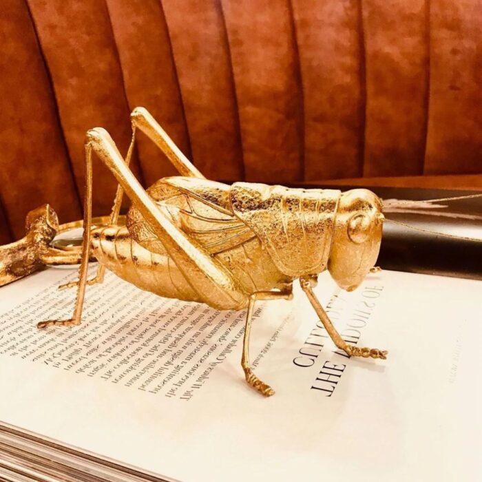 SDA008 - Gold Grasshopper Figurine - 2