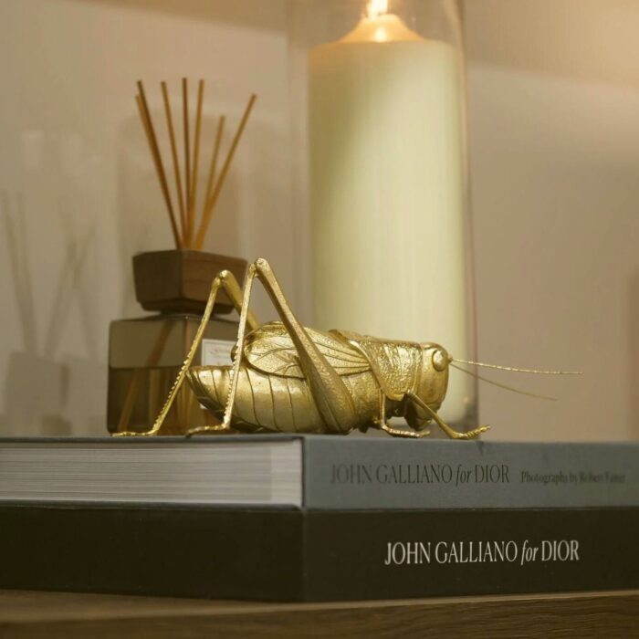 SDA008 - Gold Grasshopper Figurine - 3