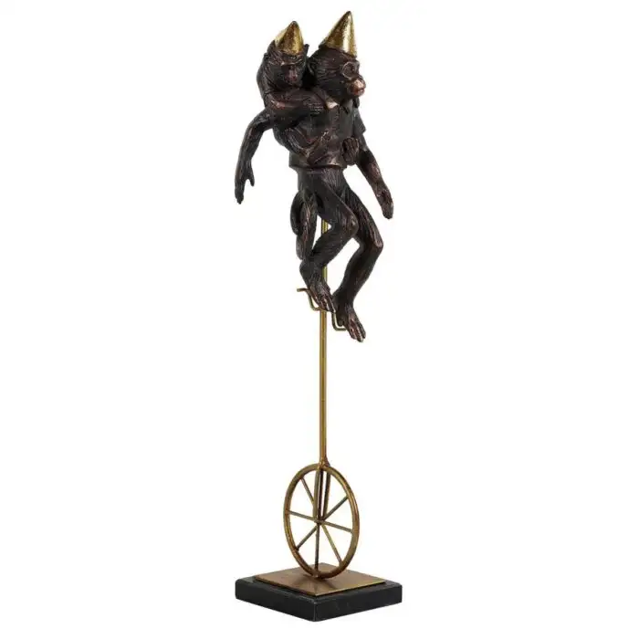 Tall Circus Monkeys Figurine