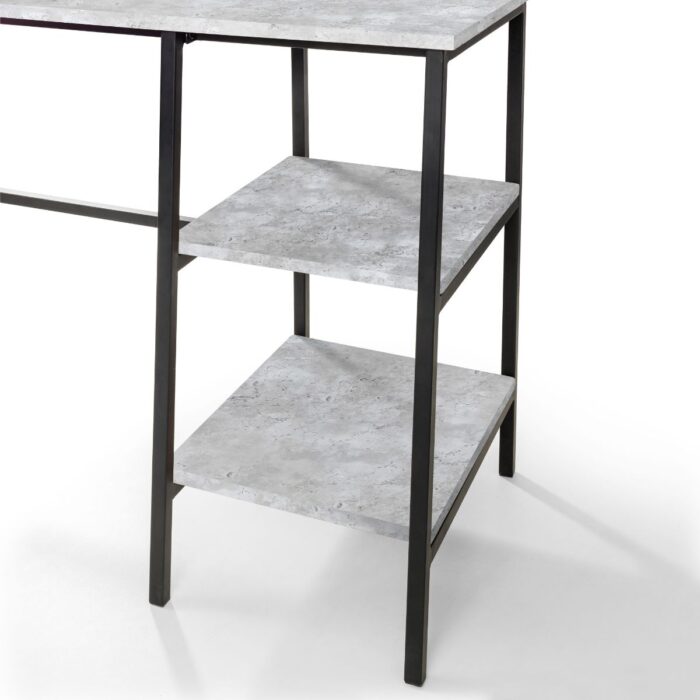 STA212 - Shay Grey Concrete Effect Desk - 4