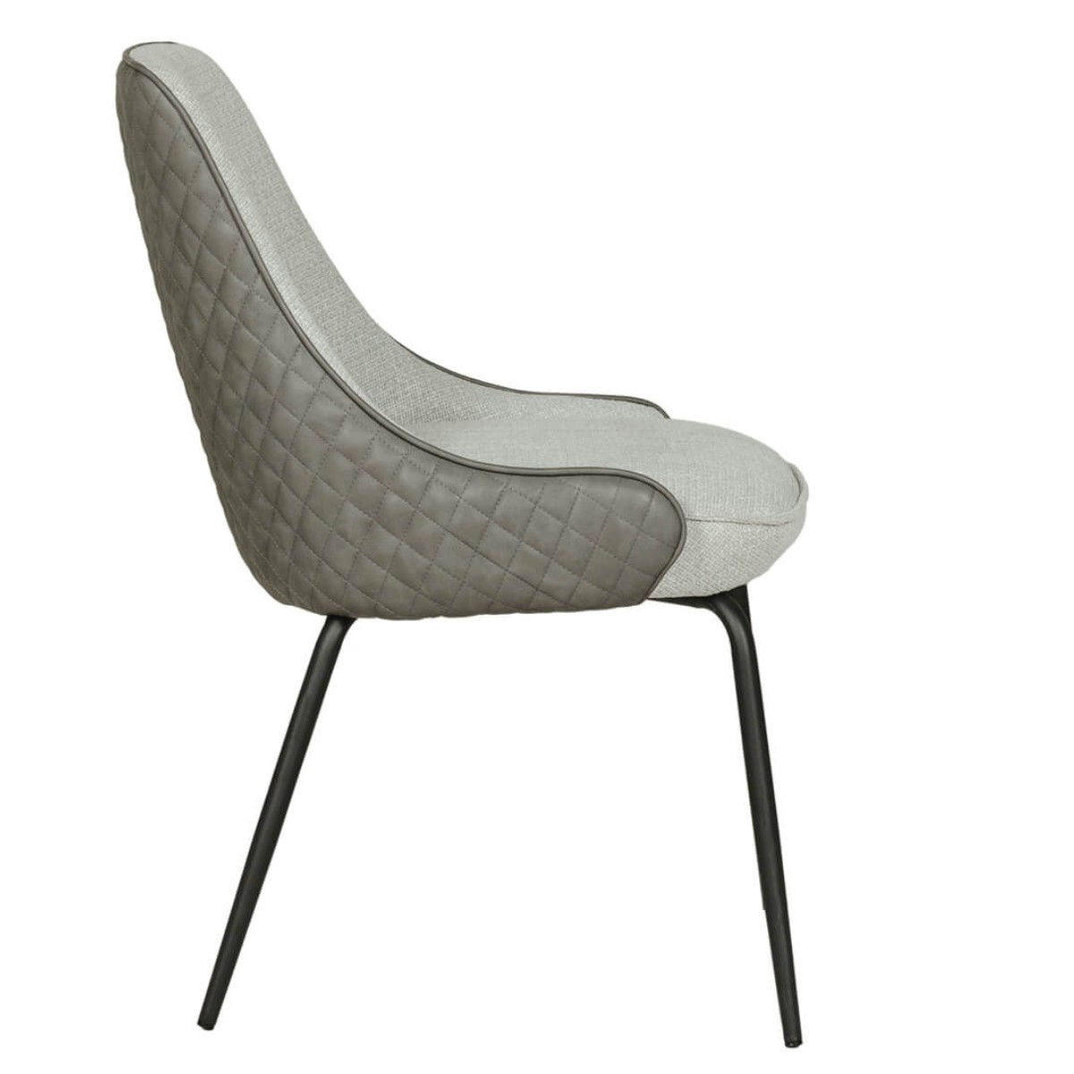 Sabrina Curved Back Dining Chair Grey - 3