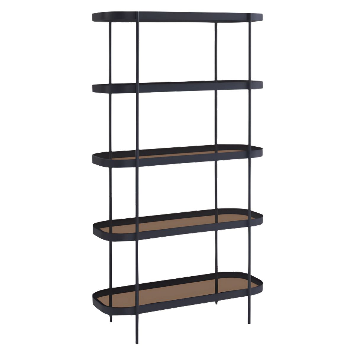 Salem Walnut Tall Bookcase - 1