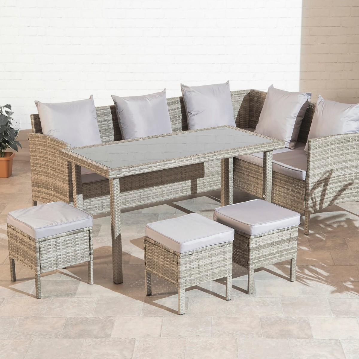 Salou Rattan Garden Dining Set - 2