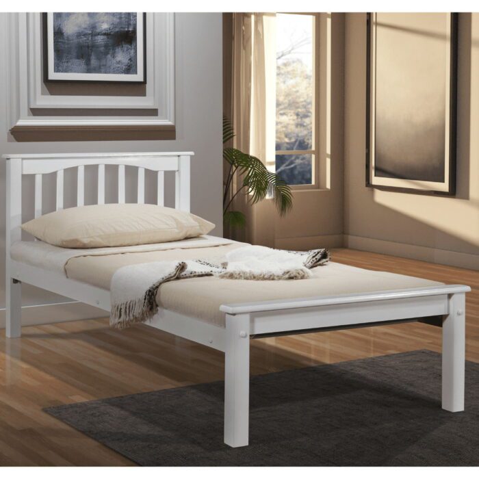 Sandy Simple Wood Bed Frame - 3