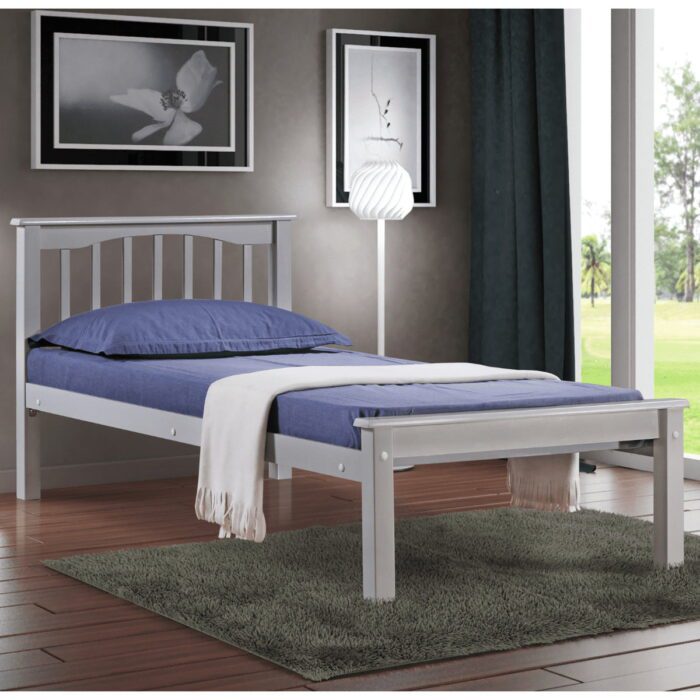 Sandy Simple Wood Bed Frame - 4