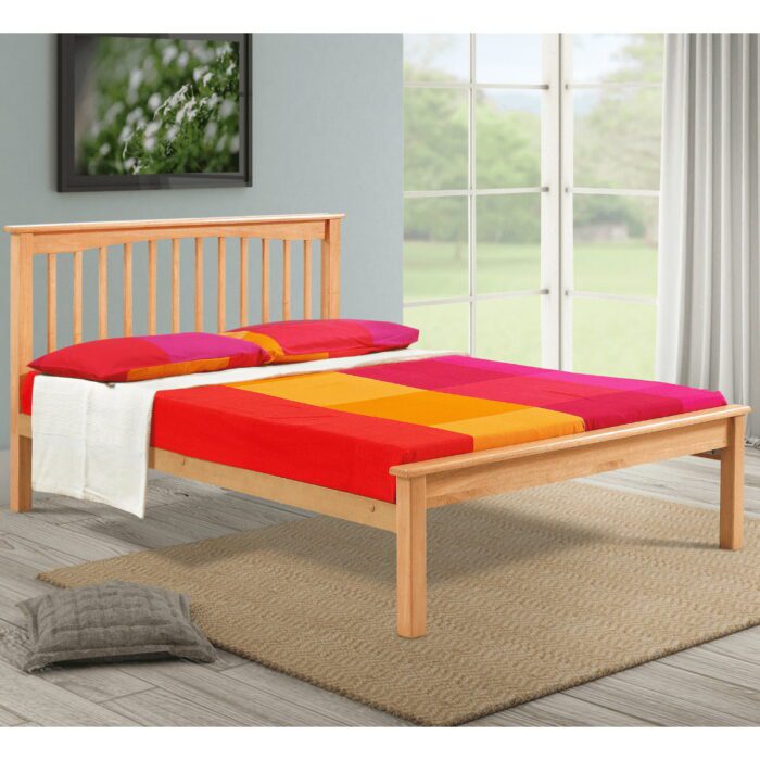 Sandy Simple Wood Bed Frame - 5