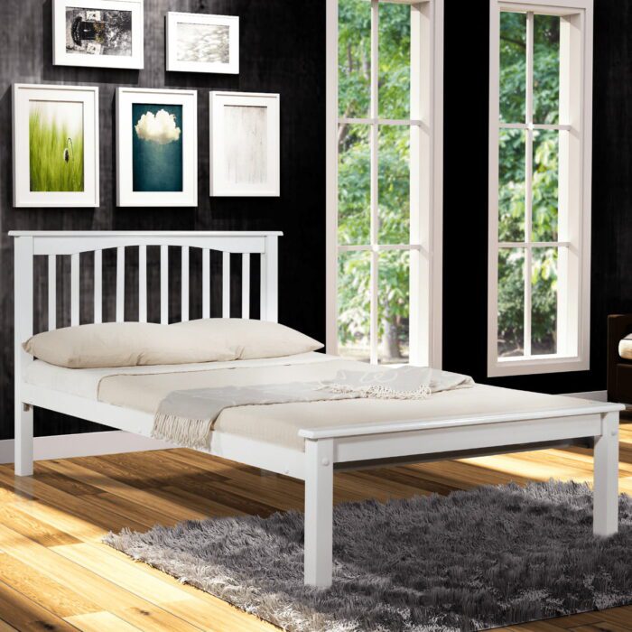 Sandy Simple Wood Bed Frame - 6
