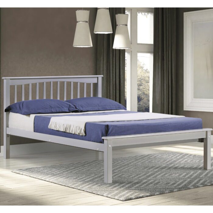 Sandy Simple Wood Bed Frame - 7