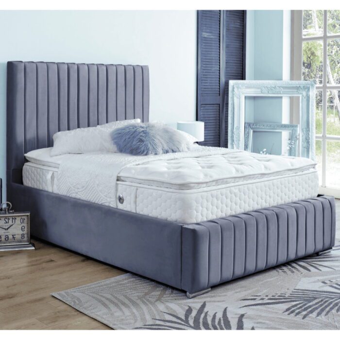 Savannah steel velvet bed - 1