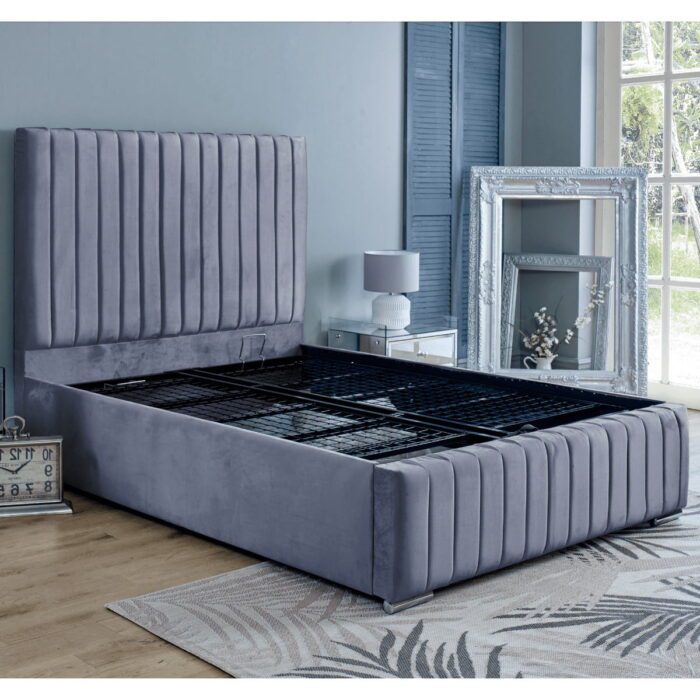 Savannah steel velvet bed - 4