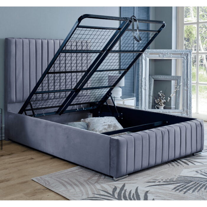 Savannah steel velvet bed - 5