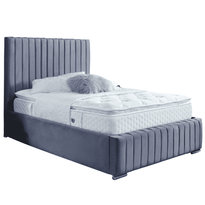 Steel Plush Velvet Bed