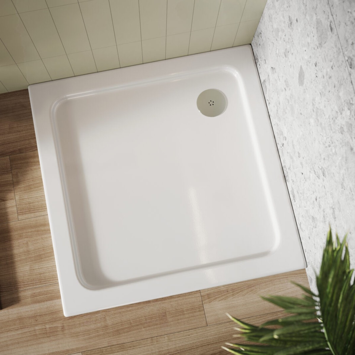 Square 900 x 900 Shower Tray - 2