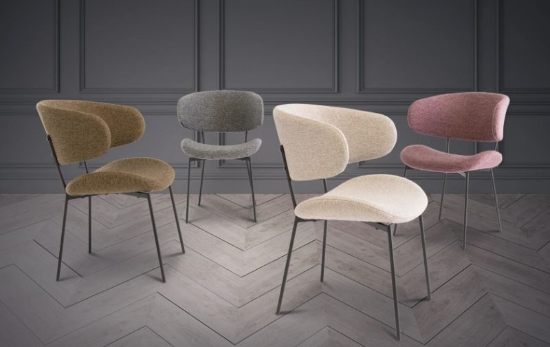 Stylish velvet kitchen chairs