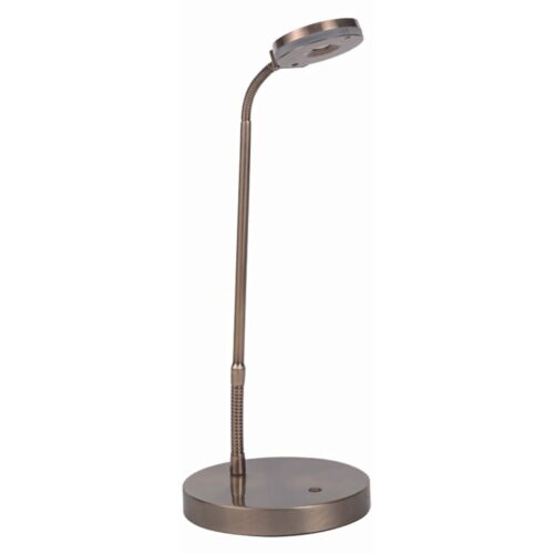 TL1095ANT - Antique Brass Dimmable LED Desk Lamp
