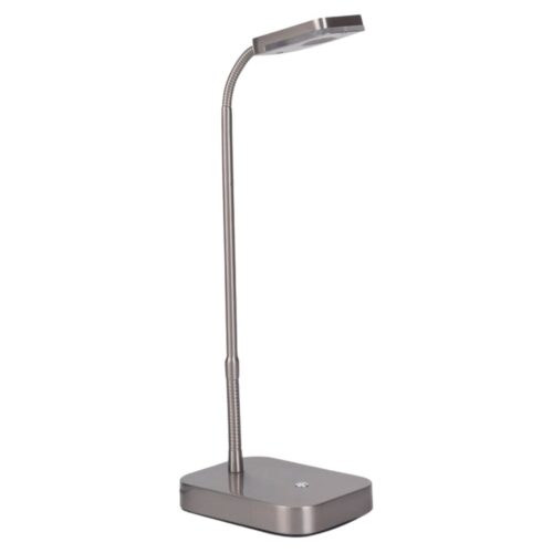 TL1193SN - Rectangle Satin Nickel Dimmable LED Desk Lamp