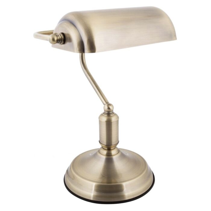 TLBANKERANT - Antique Brass Bankers Lamp