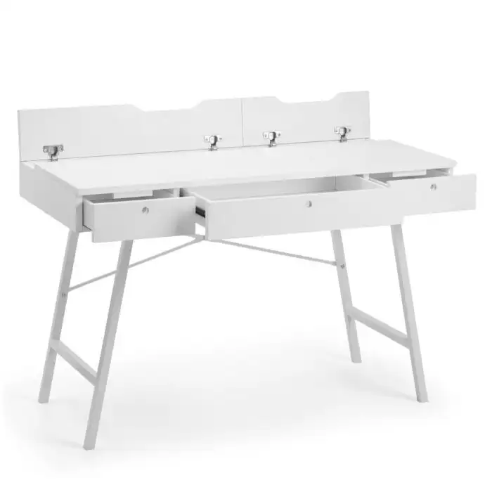 Small white store metal desk