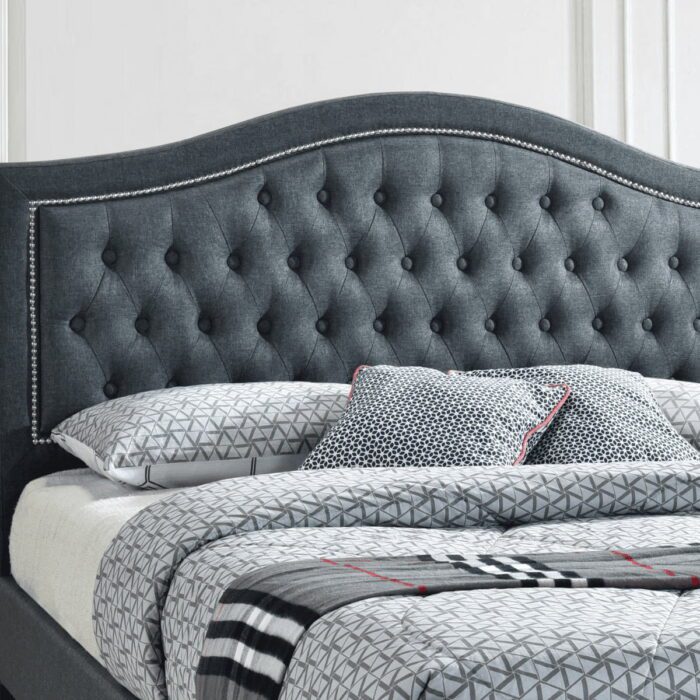 Tinley Linen Tufted Bed - 3