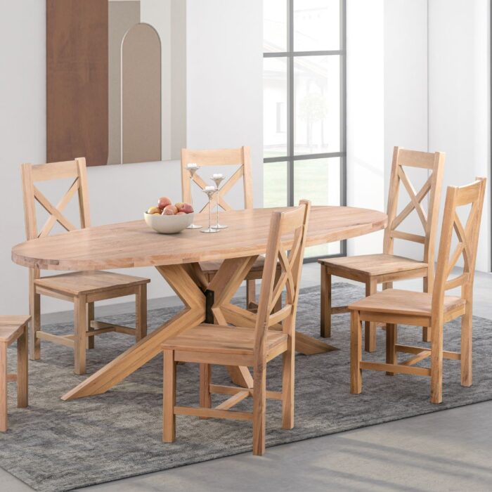 Tilman White Oval Dining Table 9