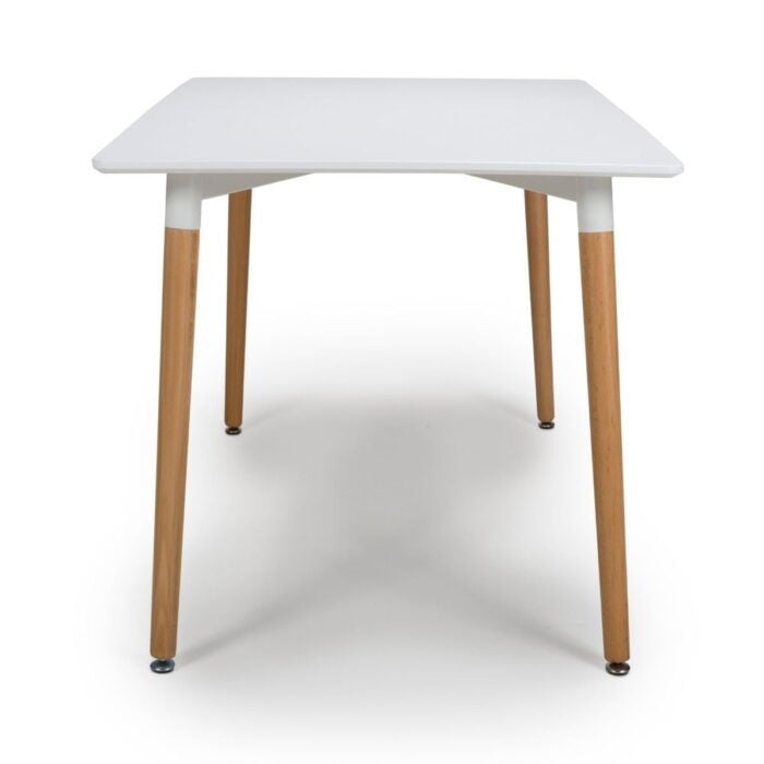 URB-120-WH - Ultra Small Rectangular White Dining Table 1.2M - 3
