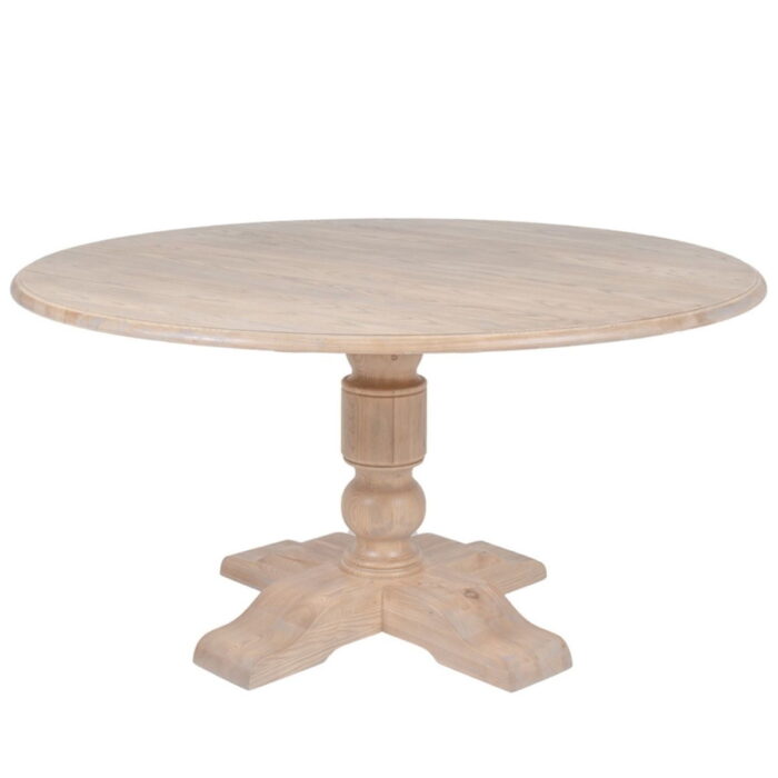 White Oak Round Dining Table