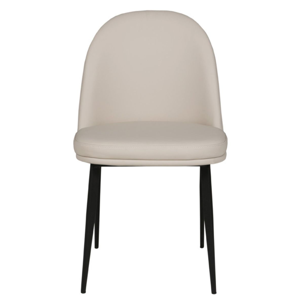Valentia Leather Dining Chair Beige - 2