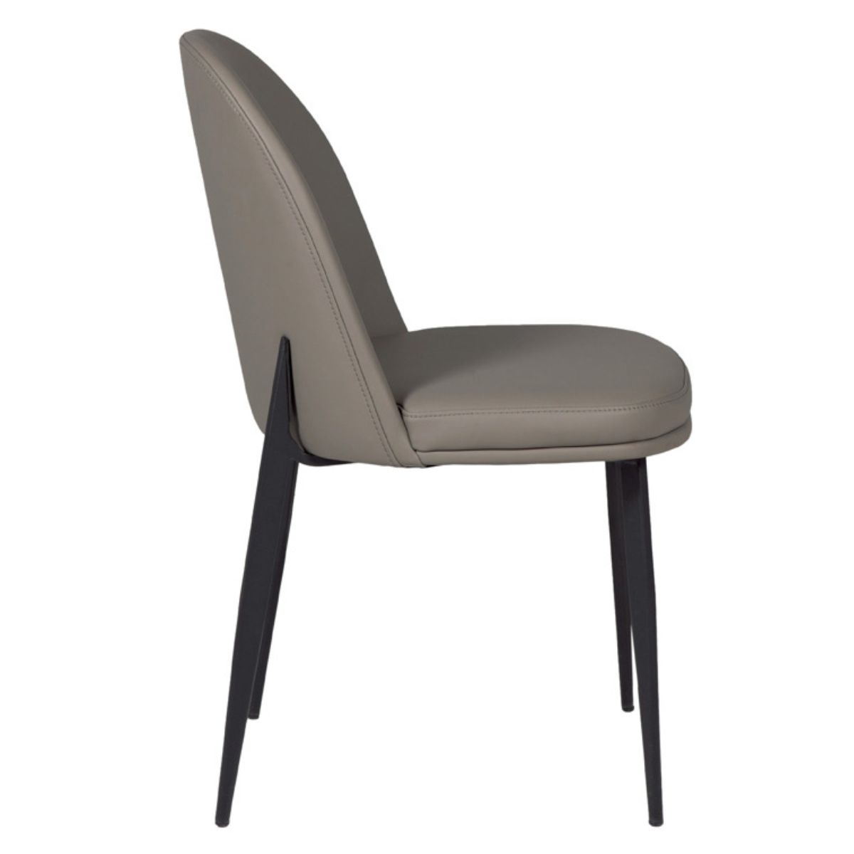 Valentia Leather Dining Chair Grey - 3
