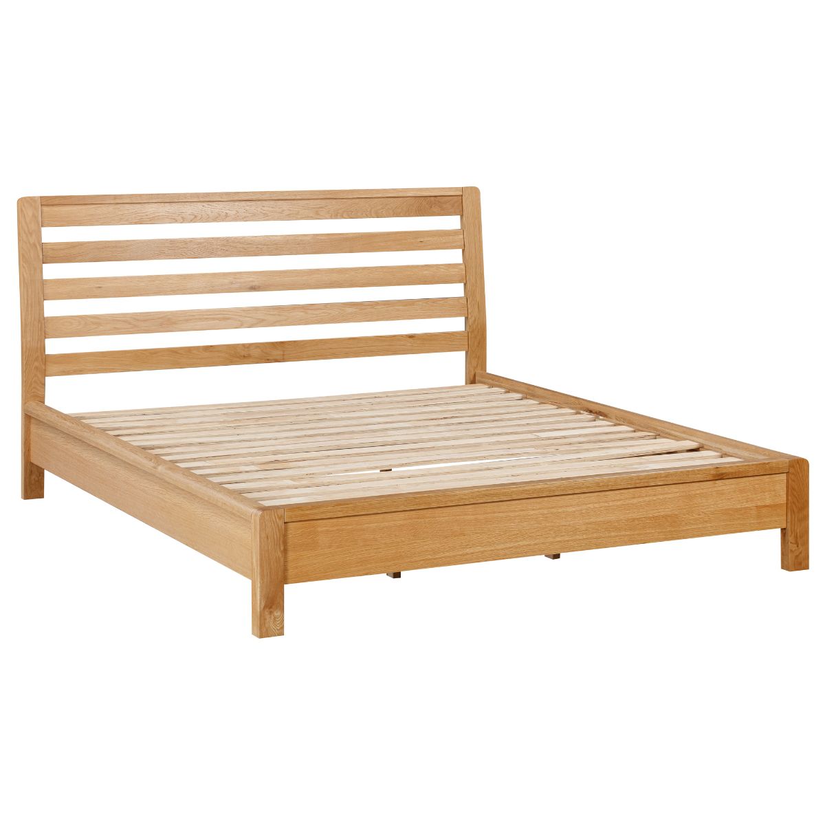 Vardon Oak Low Profile Bed Frame 5ft Bed 1