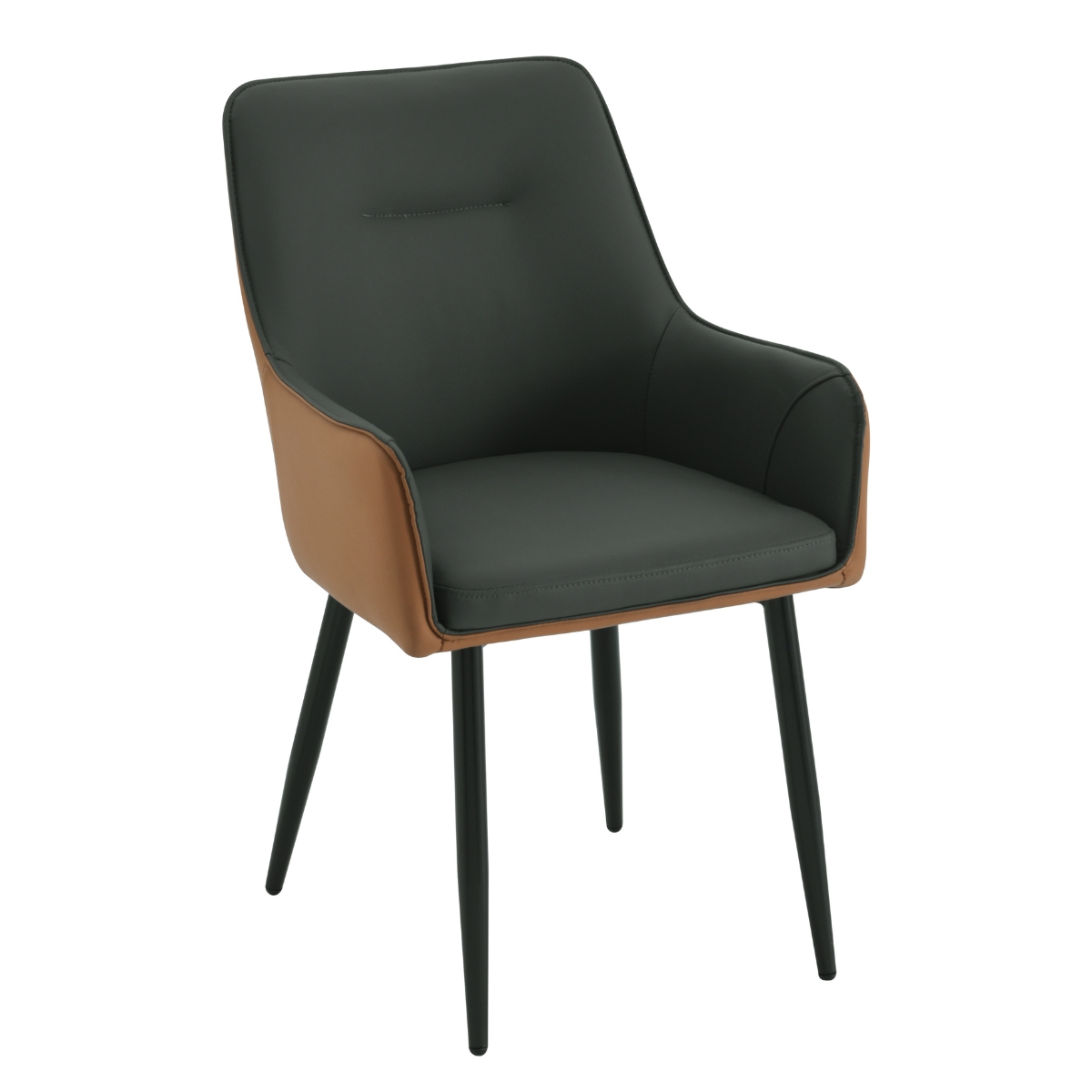 Velma Two Tone Dining Chair Brown Back - 1