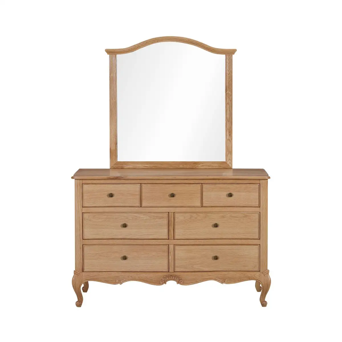 Oak dresser with mirror sales