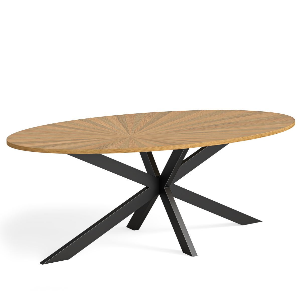 Virgil Oak Oval Dining Table - 1