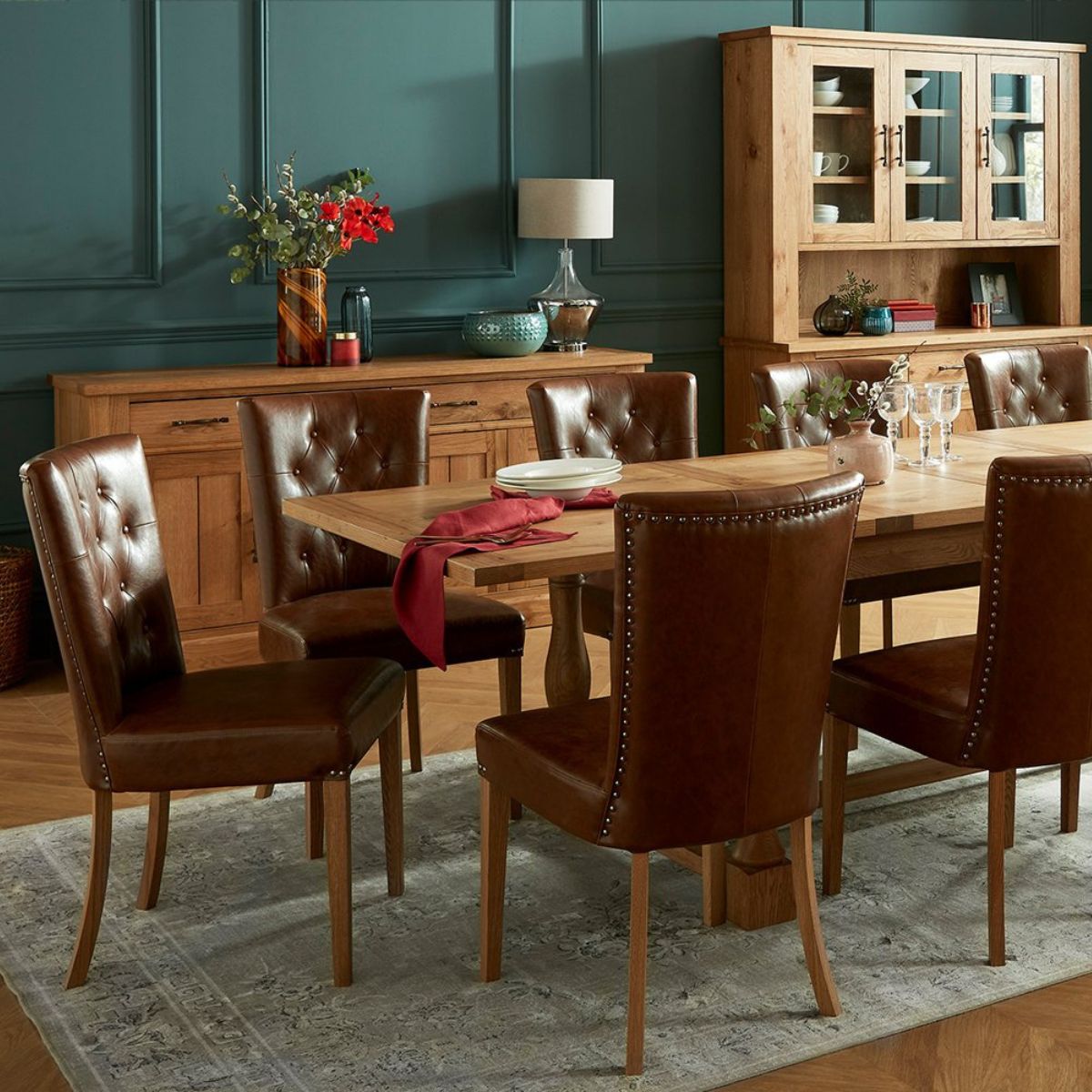 Winnie Rustic Oak Dining Chair - 5