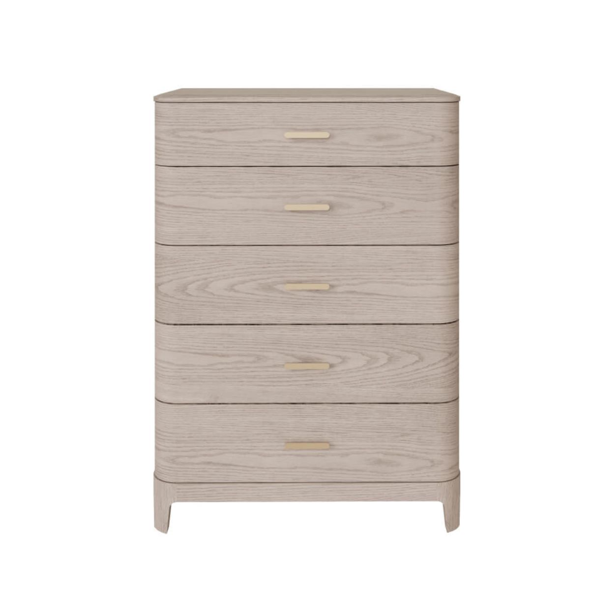 Zulema Ash 5 Drawer Tall Chest - 2