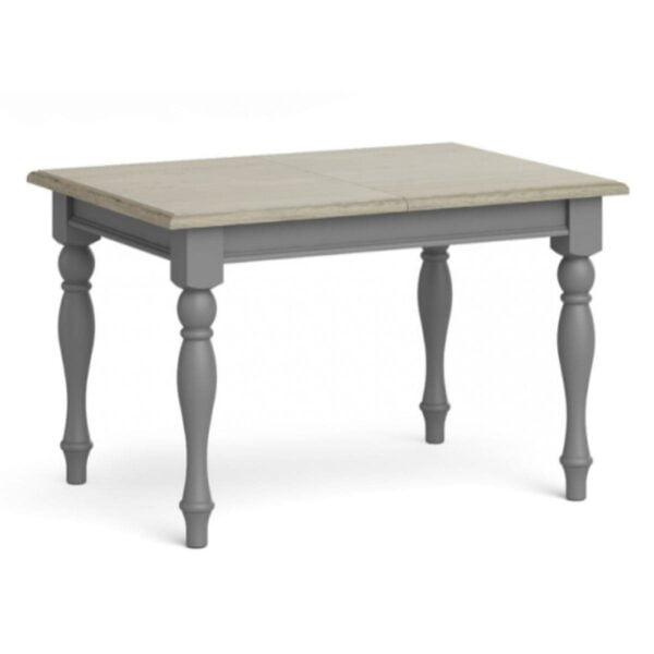Mikey Grey Wooden Extendable Dining Table available at Corcoran's Furniture & Carpets