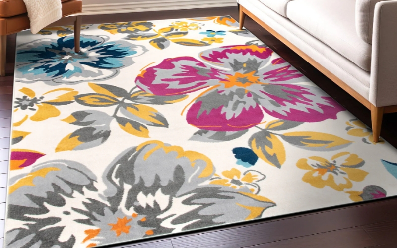 a floral rug 