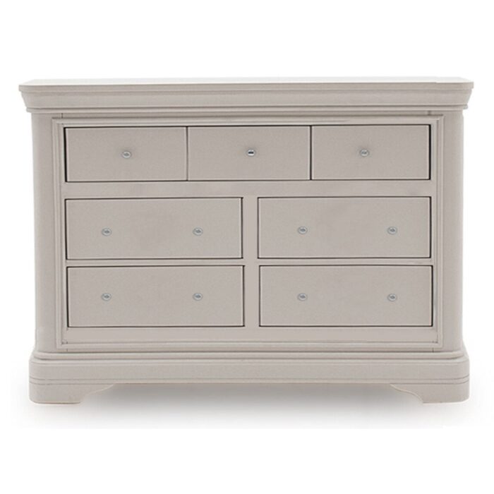 Grey Pine 7 Drawer Chest of Drawers