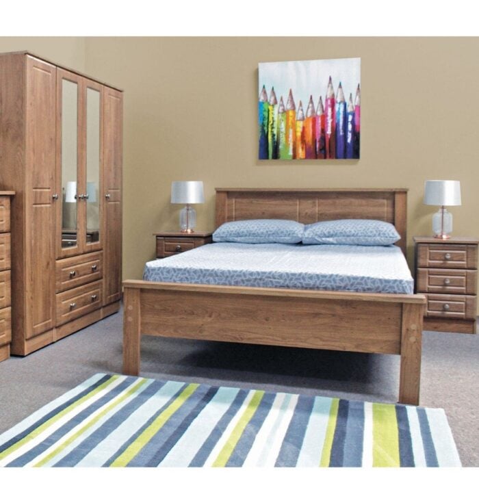 Oak Wooden Bed