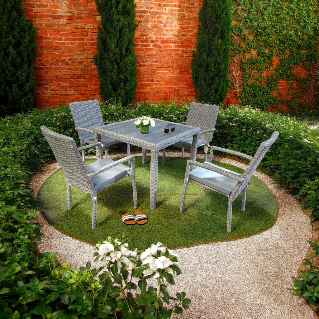Aghadoe 4 Seater Rattan Garden Furniture Set Floor Model - Image 6