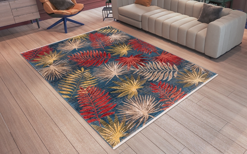 a rug on the floor