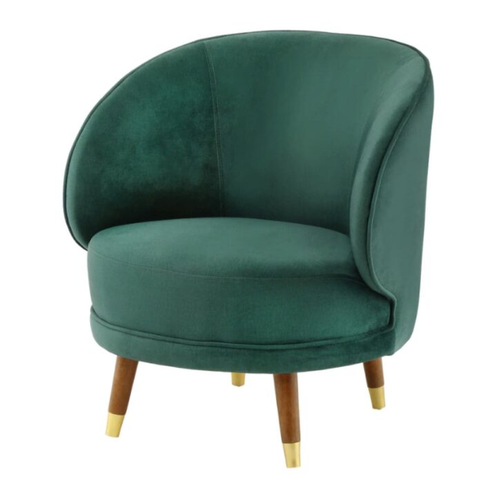 Green Velvet Accent Chair